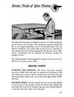 Предварительный просмотр 43 страницы Pontiac 1958 Safari Owner'S Manual