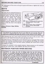 Preview for 15 page of Pontiac 1987 Fiero Owner'S Manual