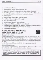 Preview for 120 page of Pontiac 1987 Fiero Owner'S Manual