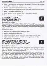 Preview for 152 page of Pontiac 1987 Fiero Owner'S Manual