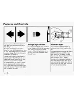 Предварительный просмотр 71 страницы Pontiac 1994 Firebird Owner'S Manual