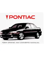 Pontiac 1994 Grand Am Owner'S Manual preview