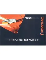 Pontiac 1995 Trans Sport Owner'S Manual preview