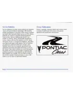 Предварительный просмотр 342 страницы Pontiac 1996 Grand Am Owner'S Manual