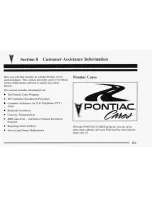 Предварительный просмотр 332 страницы Pontiac 1996 Sunfire Owner'S Manual