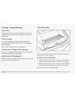 Preview for 107 page of Pontiac 1997 Firebird Owner'S Manual