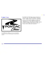 Preview for 350 page of Pontiac 1999 Grand Prix Owner'S Manual