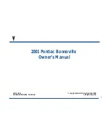 Предварительный просмотр 3 страницы Pontiac 2001 Bonneville Owner'S Manual