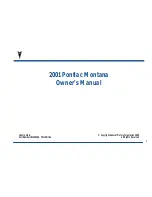 Предварительный просмотр 3 страницы Pontiac 2001 Montana Owner'S Manual