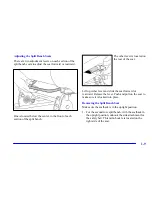 Предварительный просмотр 21 страницы Pontiac 2001 Montana Owner'S Manual