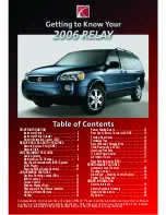 Pontiac 2006 Relay Getting To Know Manual preview