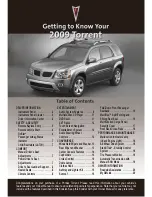 Preview for 1 page of Pontiac 2008 Torrent Getting To Know Manual