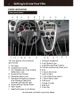 Preview for 2 page of Pontiac 2009 Vibe Getting To Know Manual