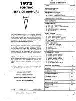 Предварительный просмотр 2 страницы Pontiac BONNEVILLE 1972 Service Manual