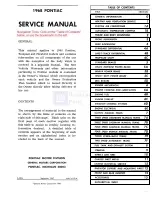 Предварительный просмотр 2 страницы Pontiac firebird 1968 Service Manual