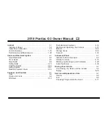 Preview for 1 page of Pontiac G3 2010 Owner'S Manual