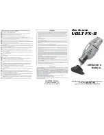 Pool Blaster POOL BLASTER VOLT FX-8 Operator'S Manual preview
