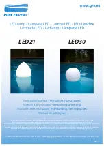 POOL EXPERT LED21 Instruction Manual preview