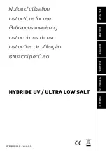 Preview for 1 page of Pool Technologie JUSTSALT UV 15 Instructions For Use Manual