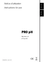 Pool Technologie PRO pH Instructions For Use Manual preview