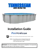 Pool Warehouse TENNESSEAN Installation Manual preview