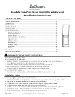 Preview for 1 page of POOL Latham Wiring And Installation Instructions