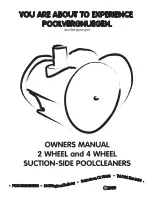 Preview for 1 page of PoolCleaner PVN-20-0040 Owner'S Manual