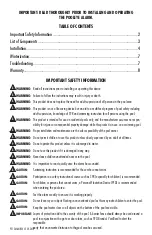 Preview for 2 page of PoolEye PE12 Owner'S Manual