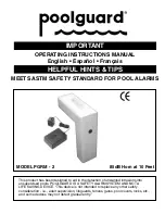 Предварительный просмотр 1 страницы Poolguard PGRM - 2 Operating Instructions Manual