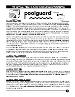 Предварительный просмотр 9 страницы Poolguard PGRM - 2 Operating Instructions Manual