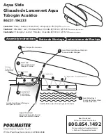 PoolMaster Aqua Slide Assembly Instructions предпросмотр