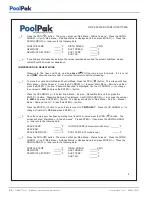 Предварительный просмотр 86 страницы PoolPak ComPak AW 0550 Installation, Operation And Maintenance Manual