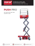 POP UP PUSH 10 PRO Operator'S Safety And Maintenance Handbook preview