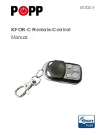 Предварительный просмотр 1 страницы Popp KFOB-C Manual