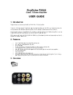 Preview for 1 page of PopPulse T2024 User Manual