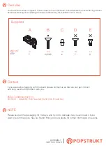 Preview for 3 page of popstrukt Creme Media Unit Assembly Instructions Manual