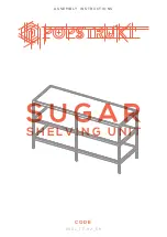 popstrukt Sugar Shelving Unit Assembly Instructions Manual preview