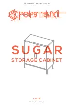 Preview for 1 page of popstrukt Sugar Storage Cabinet Assembly Instructions Manual