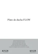 Porcelanosa krion FLOW Pre-Installation And Installation Manual preview