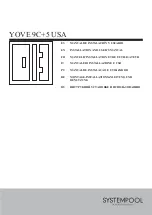 Porcelanosa SYSTEMPOOL YOVE 9C+5 USA Installation And User Manual предпросмотр