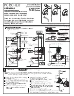 Предварительный просмотр 1 страницы Porcher 5339 Series Installation Instructions