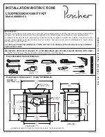 Porcher L’EXPRESSION VANITY 89890-00 Installation Instructions предпросмотр