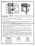 Предварительный просмотр 3 страницы Porcher L’EXPRESSION VANITY 89890-00 Installation Instructions