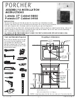 Porcher Lutezia Assembly/Installation Instructions предпросмотр