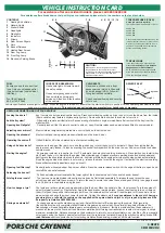 Предварительный просмотр 5 страницы Porsche 718 CAYMAN 2015 Vehicle Instruction Card