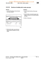 Предварительный просмотр 123 страницы Porsche 911 CARRERA - 1999 Technical Manual