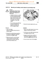 Предварительный просмотр 126 страницы Porsche 911 CARRERA - 1999 Technical Manual