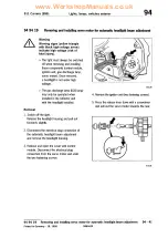 Предварительный просмотр 128 страницы Porsche 911 CARRERA - 1999 Technical Manual