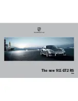 Preview for 1 page of Porsche 911 GT2 RS User Handbook Manual