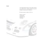 Предварительный просмотр 2 страницы Porsche 911 GT3 Cup 2008 Technical Handbook